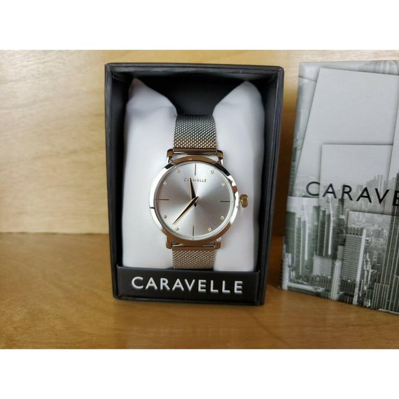 Caravelle Designed by Bulova 45L184 Quartz Mineral - Picture 8 of 9